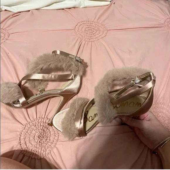 Furry Sam Edelman strappy sandals - Picture 3 of 4